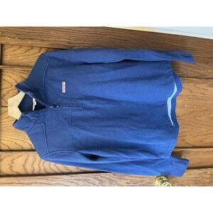 Vinyard Vines Navy Shep Shirt 1/4 Zip Women's Small S MV Cape Cod Sailing Ocean